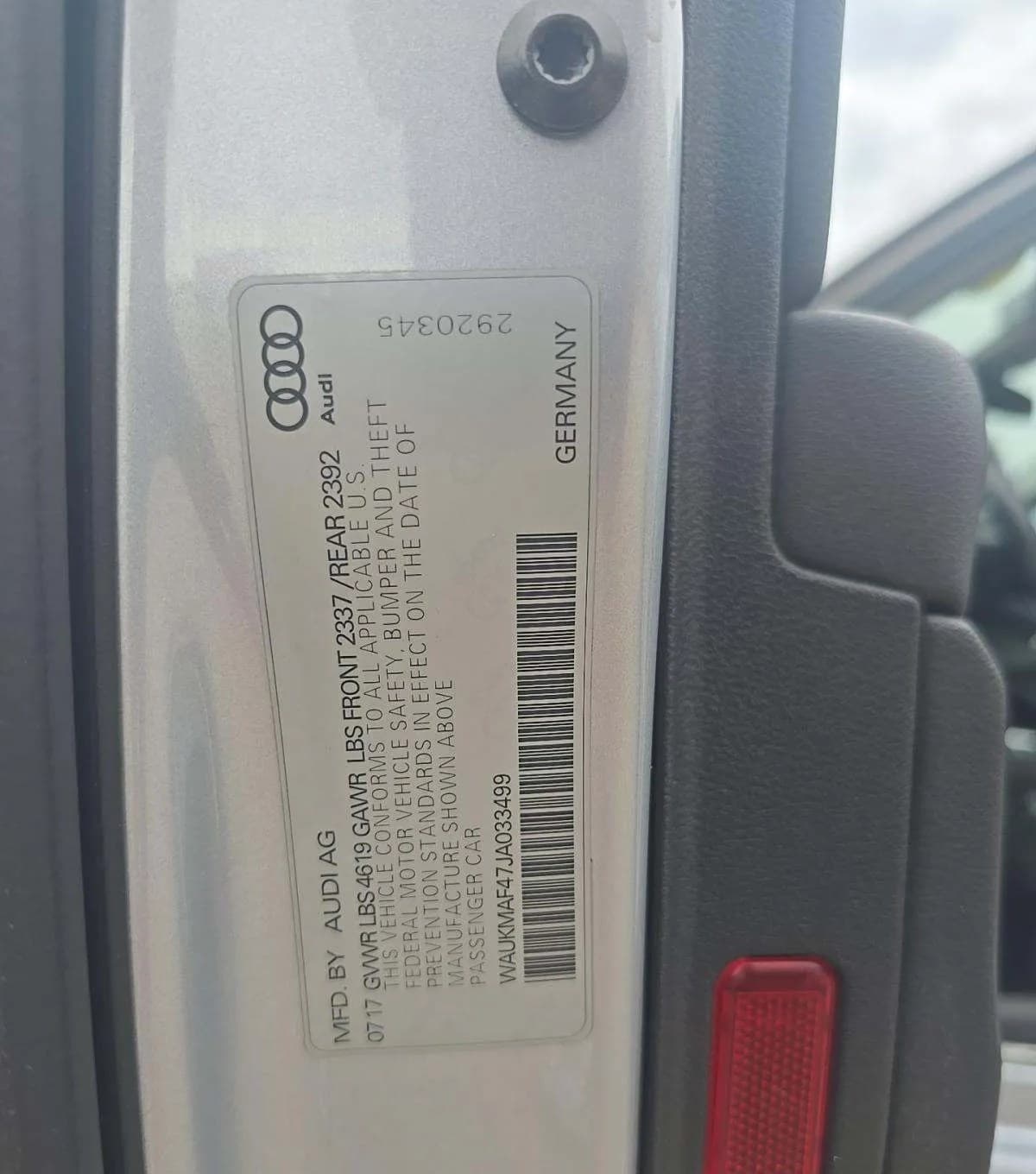 2018 AUDI A4 Premium 3