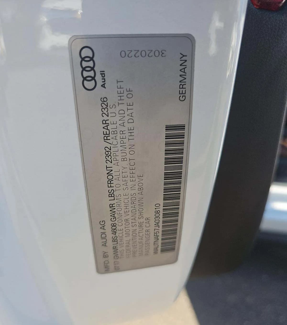 2018 AUDI A5 COUPE PREMIUM PLUS 3