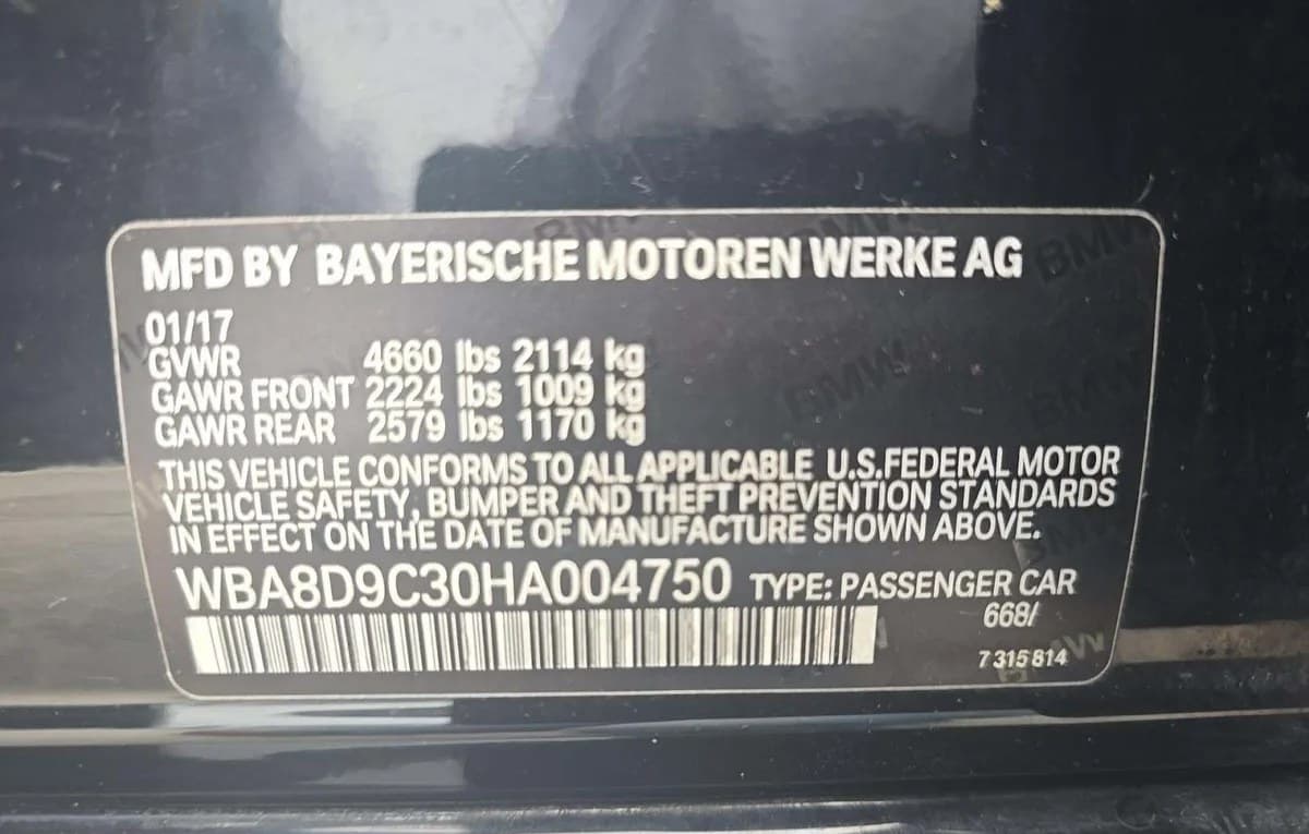 2017 BMW 3 SERIES 330I xDrive 3